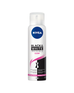 Desodorante aerosol nivea Invisible Black & White Clear - 150ml