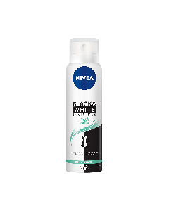 Desodorante aerosol nivea Invisible Black & White Fresh - 150ml