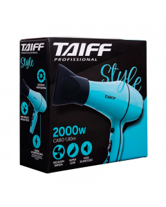 Secador Taiff Style Azul 2000w profissional 110v Silencioso