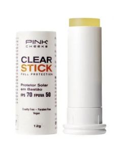 Protetor Solar Transparente FPS70 Pink Cheeks – Clear Stick - 12g