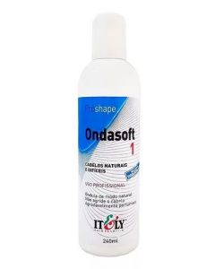 Líquido de permanente Itely Ondasoft N°1 Cabelos Naturais E Difíceis 240ml